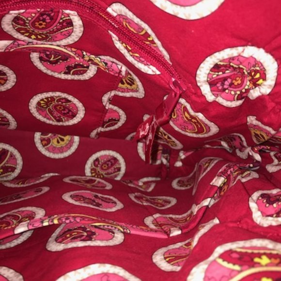 Rosy Posies Laura Cinch Tote Vera Bradley shoulder bag tote Retired Spring 2012 - Picture 10 of 11